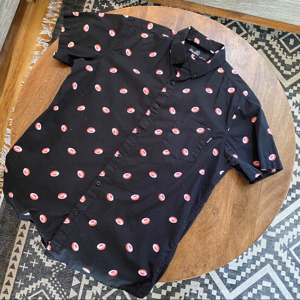Large Short Sleeved Doughnut Button Down